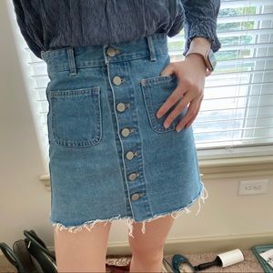 Zara denim skirt